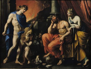 Orpheus singt vor Pluto und Proserpina