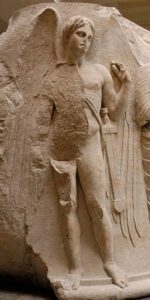 Thanatos, der Tod, am Artemis-Tempel in Ephesos (ca. 325 - 300 v. Chr.) 