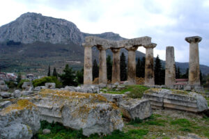 Apollon-Tempel im antiken Korinth